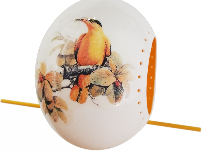 Ostrich Egg Bird Feeder - 3